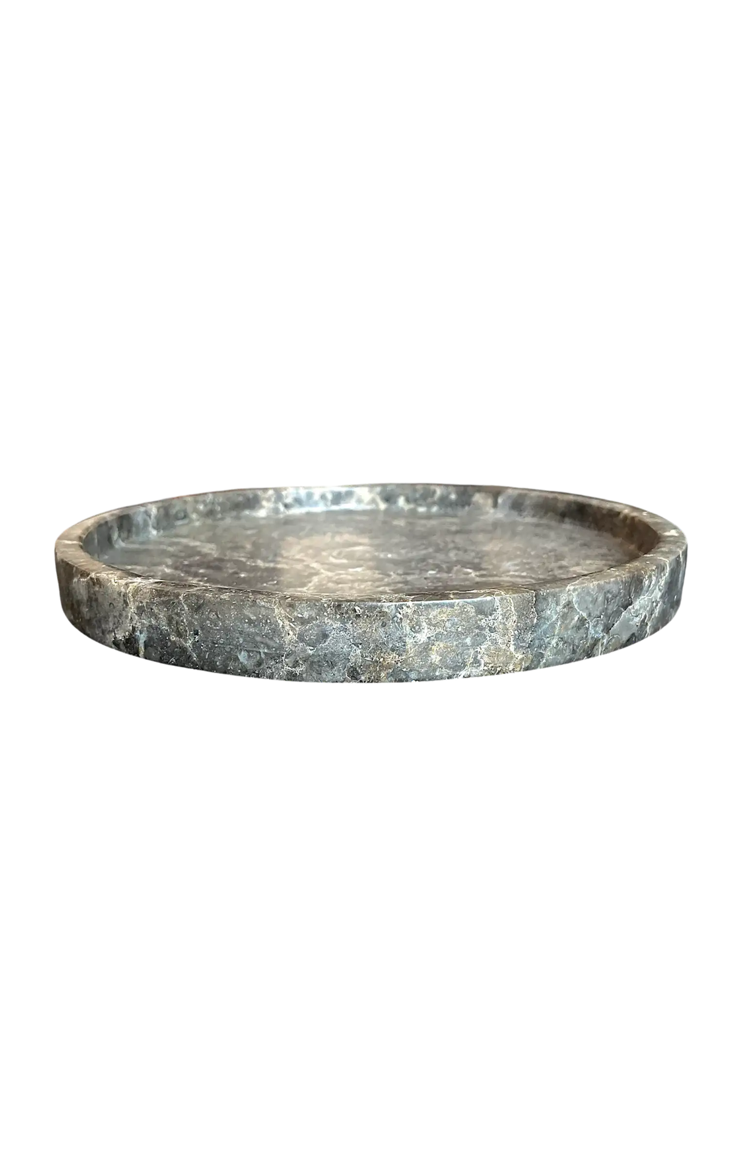 Grey Marble Round Plate